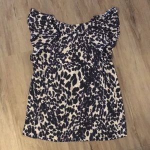 Animal print Zara blouse top size XS